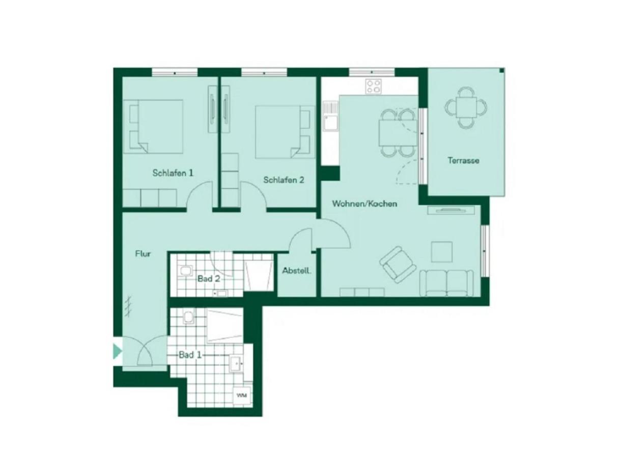 Apartment Terrassenwohnung 